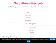 Tablet Screenshot of maquillarselosojos.com